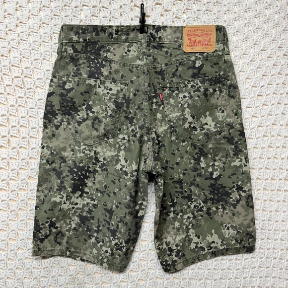 Levi's Other - Levis 469 Loose Shorts Jeans Mens W30 L12 Olive Green Camo Camouflage 100%Cotton